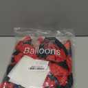 36pcs Red and Black Square Foil Balloons Wall Backdrop with 147pcs Balloon Garland Arch Kit, Double Sided Balloons for Birthday Prom Anniversary New Year Graduation BBQ Casino Party Decorations