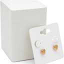 Juvale White Earring Cards, Hanging Earring Cards for Selling, Display, Packaging, Storage, Durable and Sturdy Paper Material, Jewelry Holders (2x2 Inch) Bulk Pack - 200-Pack (White)