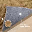 Yancorp Front Door Mat 24"x 35" Faux Jute Indoor Entrance Doormat Outdoor Welcome Mat Entry Entryway Rugs Inside Outside Door Mats for Home Entrance Durable Non Slip Dirt Trapper Duty-Tan