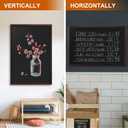 Comix Magnetic Chalkboard, 24 x 36 Inches Wooden-Framed Blackboard, Hanging Chalk Board for School Office Home and Restaurant Menu