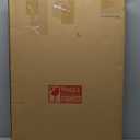 AAZZKANG Large Wall Mirror with Wood Framed 24"x16" Vintage Irregular Wall Mirror Asymmetrical Hanging Mirror for Bathroom Bedroom Living Room Entryway Brown