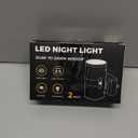 L LOHAS LED Night Light, Night Lights Plug into Wall, Color Changing Nightlight RGB with Light Sensor, Home Decor for Kids Gifts, Halloween, Christmas, Holiday, Hallway Bedroom Kids Room, 2 Pack