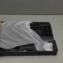 Wireless Keyboard and Mouse Combo, 2.4G Full Size Wave Keys Ergonomic Keyboard with Wrist Rest and 3-Level DPI Adjustable Wireless Ergonomic Mouse for Windows, Mac OS Desktop/Laptop/PC(Black)