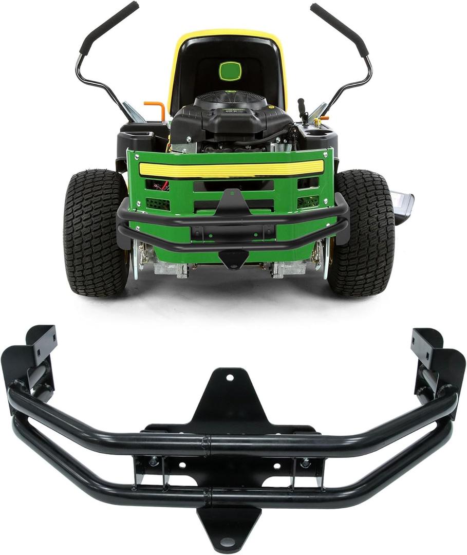 NIXFACE Rear Bumper Bar W/Hitch Kit Zero-Turn Mowers Replacement Compatible with John Deere Z235 Z255 Z335E Z335M Z345M Z345R Z355E Z375R