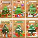 ceiba tree Christmas Cards Christmas Tree Card Making Craft Kits for Kids DIY Holiday Greeting Card Bulk for Classroom Activities Party Favors