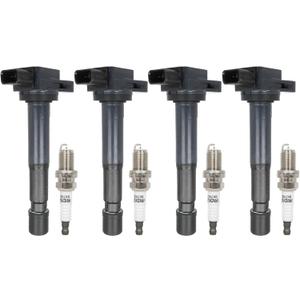 ECCPP 4 ignition coils with 4 iridium Spark Plugs,UF298,coils packs,for Honda S2000 2.0L 2000-2003,UF298