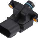 Motoforti MAP Manifold Air Pressure Sensor, Manifold Absolute Pressure Sensor Replacement, for Chrysler Pacifica 2004-2006, Plastic, No.4896002AC, Black