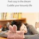 Cute Hot Water Bottle with Soft Cover Portable Rechargeable Electric Hot Water Bag for Menstrual Cramps Hot Compress Heating Pad,Plush Bunny Hand Warmer Spring Impressive Gift
