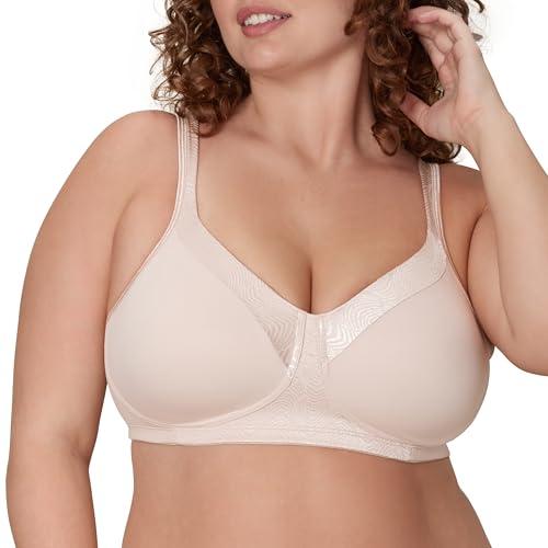Playtex Women's 18 Hour Wireless Bra, Silky Soft Smoothing T-Shirt Bra, Cool Comfort and 360 Support Sandshell 38D