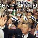 John F Kennedy Calendar 2026 JFK Monthly Wall Calender 12 Month | American Made In The USA