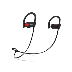 SENSO Bluetooth Headphones, Best Wireless Sports Earbuds w/Mic IPX7 Waterproof HD Stereo Sweatproof Earphones for Gym Running Workout Noise Cancelling Earphones Earbuds Noise Cancelling Headsets