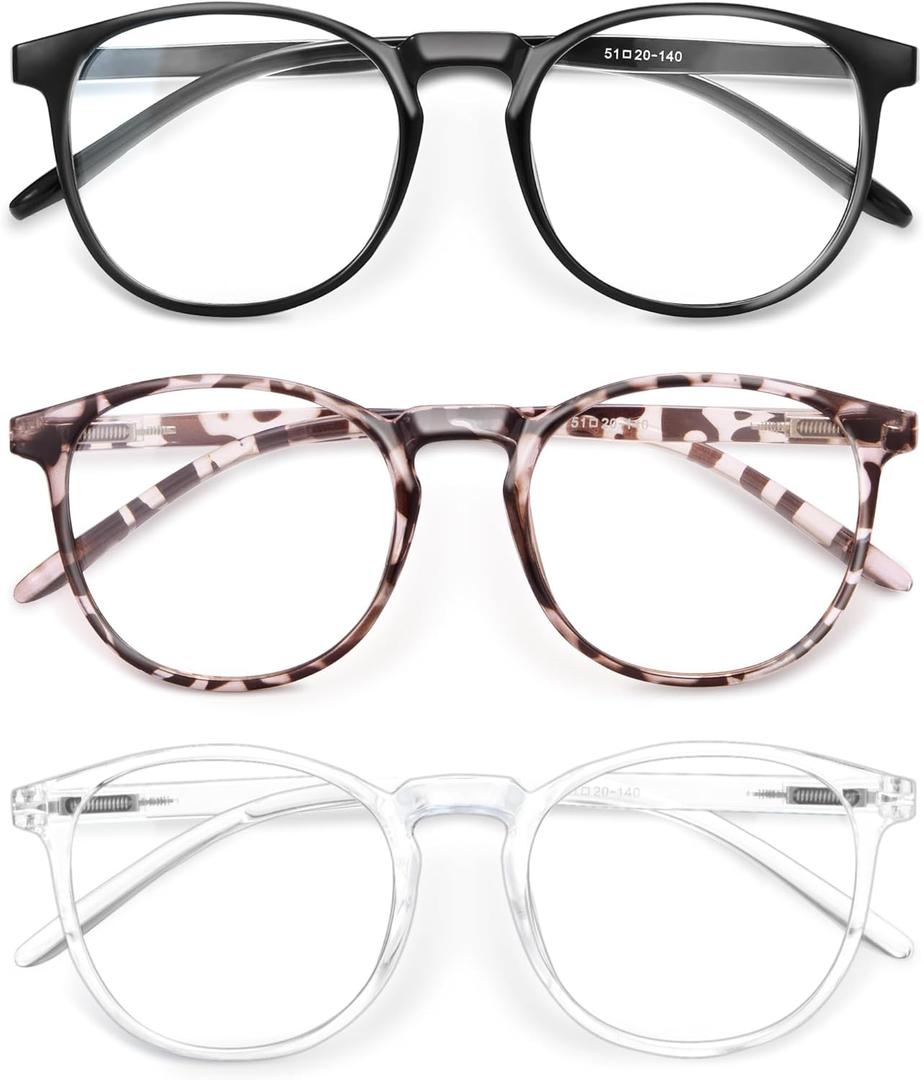 IBOANN Iconic Blue Light Glasses for Woman - Computer Glasses 99% Blue Light Blocking - Anti Eyestrain & UV Glare Protection