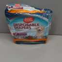 Simple Solution Disposable Dog Diapers, Female Dog Diapers, Puppy Potty Training, Incontinence and Heat Cycle Protection, Large Diapers for Dogs, 18-27 Inch Waist, 30 Count