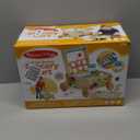 Melissa & Doug Wooden Shape Sorting Grocery Cart Push Toy and Puzzles Pretend Play Grocery Toys, Sorting and Stacking Toys for Infants and Toddlers