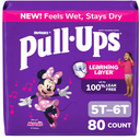 Pull-Ups Girls' Potty Training Pants, Size 5T-6T Training Underwear (46+ lbs), 40 Count