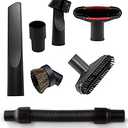 Vacuum Cleaner Attachments Flexible Extension Hose Brush Nozzle Crevice Tools for 1 1/4 inch Shop Vacuum Car Detailing Kit