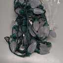 FOMOMDI C9 Christmas String Lights, 50 LED 33FT Extendable Outdoor Christmas Roofline Lights for Outdoor Patio Decor, Green Wire (C9 Warmwhite)