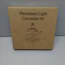 Aspen Creative 21067-11, Recessed Lighting Converter Kit, 8" Diameter, White Plastic Medallion, Set of 1