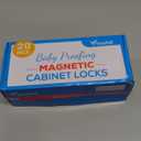 20 Pack Magnetic Cabinet Locks Baby Proofing - Vmaisi Children Proof Cupboard Drawers Latches - Adhesive Easy Installation (Standard)