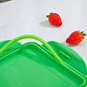 4 Pack of Sandwich Containers - Reusable, BPA Free Plastic, Snap & Lock Shut Lids and Silicone Seal. Great for Fruit, Salad, Lunch Box Snacks and Food Storage