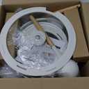 Ceramic Nonstick Cookware Set, Healthy, Non Toxic,17-Pieces Pots and Pans Set Removable Handles, Induction RV Kitchen Set, Stain & Scratch-resistant, Dishwasher/Oven Safe, PFAS/PFOA Free, Cream White