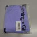 RUNNING GIRL Long Sleeve Workout Tops for Women Soft Crew Neck Basic Tight Cropped Top Casual Seamless Shirt (X-Large, A-light Blue)