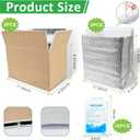 2 Pack Reusable Insulated Shipping Boxes with Foil Liners, Thermal Cooler Cartons for Cold Pack Shipping, Hot & Frozen Food Delivery, 12"x6.9"x8.1"
