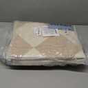 Beeiva Checkered Print Rug Runners for Hallways Non Slip 2.5x8, Ultra Thin Beige Kitchen Runner Rugs Non Skid Washable, Classic Neutral Gingham Decor Faux Wool Carpet for Bathroom Bedroom Entryway