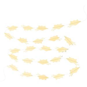 5 x Bonjour Fte Gold Gradution Hat Garland | Decorations for Graduation | Class of 2025 | Gold Foil Banner | Premium Party Supplies For Grad | Pack of 1, 7' Long