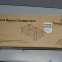 SnugNiture Galvanized Raised Garden Bed 6x3x1FT Outdoor Large Metal Planter Box Steel Kit for Planting Vegetables, Flowers
