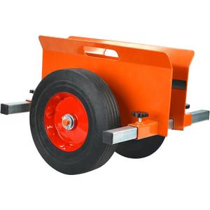 Heavy Duty Panel Dolly 1100LBS Capacity Door Cart with 10" Solid Rubber Wheels,Adjustable Clamp Panel Cart with Handle, All Terrain Slab Dolly for Drywall Sheet Heavy Material-Orange