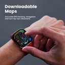 Amazfit Bip 6 Smart Watch 46mm, 14 Day Battery, 1.97" AMOLED Display, GPS & Free Maps, AI, Bluetooth Call & Text, Health, Fitness & Sleep Tracker, 140+ Workout Modes, 5 ATM Water-Resistance, Black