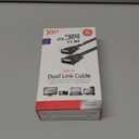 GE Home Electrical GE DVI-D Dual Link Cable, 10 Foot Cable, Video, 1600 X 1200 and Higher, for PC, Digital Monitor or HDTV, Black, 34508