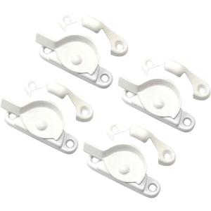 QCAA Zinc Die Cast Window Sash Lock, 2-7/16", White, 4 Pack, Made in Taiwan