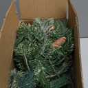 2 Pack 24 Inch Lighted Outdoor Christmas Tree with Dual Color LED Lights, Remote Control Battery Operated Pre-lit Pathway Urn Filler, Christmas Porch Decorations for Home, Porch & Yard (Green Gold)