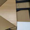 Hirsh Industries Space Solutions 43 inch Metal Folding Home Office Desk Black/Teak