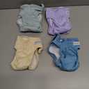 4 Pack Reusable Female Dog Diaper, Highly Absorbent Doggie Diapers for Female Dogs, Dog Diaper Small, Yellow, S