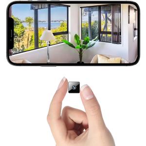 Mini Wireless Security Camera, Small Home WiFi 1080P Micro HD Magnetic Nanny Cam with Motion Detection, Cloud & SD Storage, Night Vision, Tiny Cameras for Home Pet Baby Office Indoor Outdoor
