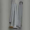 White Tension Curtain Rod for Windows 28 to 48 Inch,7/8"Small Shower Curtain Rod for Bathroom,Pressure Spring Tension Curtain Rod No Drilling for Closet Doorway Kitchen