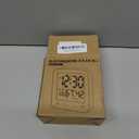 Digital Shower Clock Waterproof, Bathroom Wall Clock Timer with Touch Screen, Temperature, LCD Display, Suction Cup Hanging Hole Stand for Kids and Adults (White)