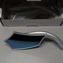 Motorcycle Rear view Mirror 8mm 10mm Side Mirrors 360 Degree Sliver Universal Replacement for Harley Softail Dyna Sportster Road King Electra Glide Street Bike Scooter Chopper Cruiser (Silver)