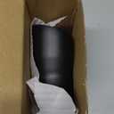 Dual Exhaust Tip 2.5" Inlet, Black Coated Stainless Steel Muffler Tip, Weld-On Double Wall Slant Cut Tailpipe Tip