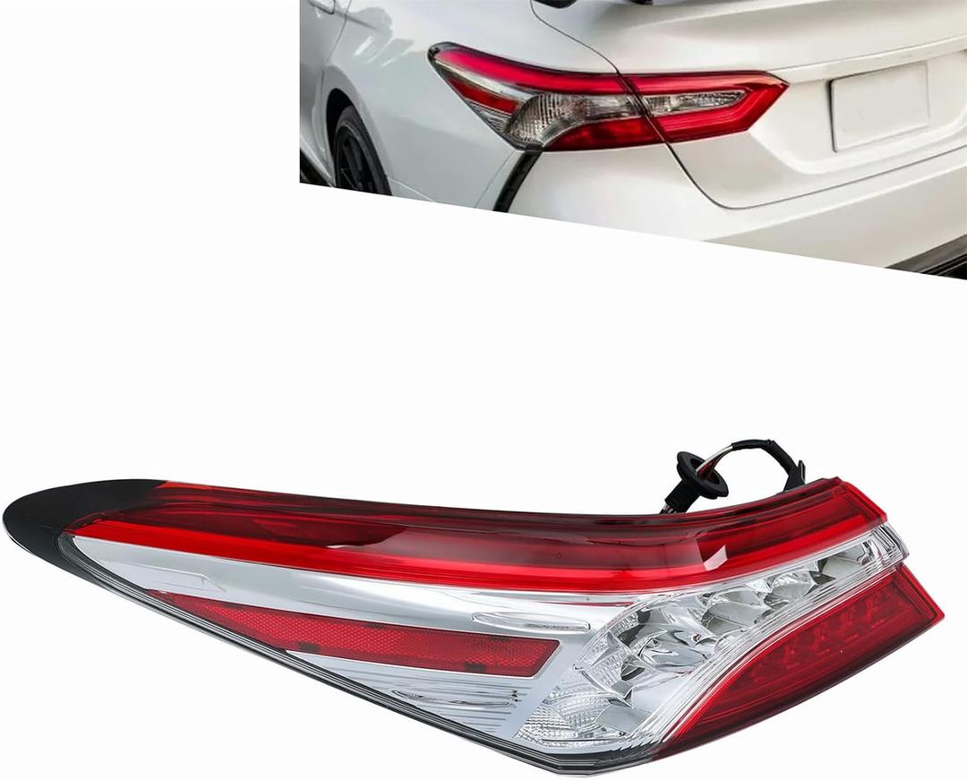 LABLT Driver Side Tail Light Assembly Replacement for Camry XSE/XLE 2018 2019 2020 Left Side Tail Light Assembly Replacement for 81560-06730 8156006730