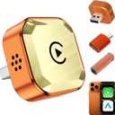 Wireless CarPlay Adapter, 2026 Upgrade Plug & Play CarPlay Wireless Dongle for iPhone, 5.8GHz WiFi 0 Latency Car Play Adapter for Cars with Factory Wired CarPlay, Compatible with iPhone 11-15, iOS 10+
