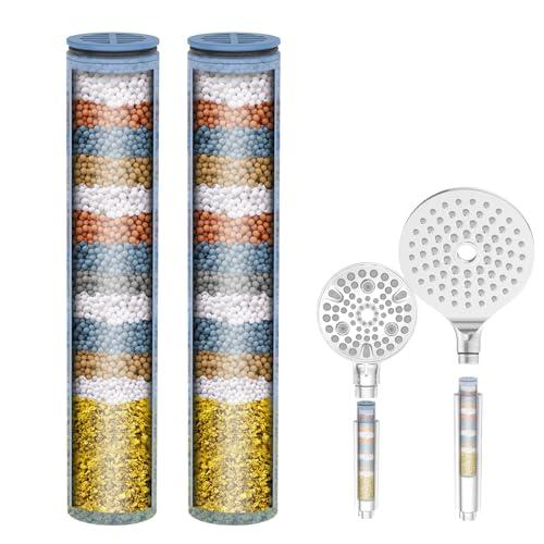 MakeFit Shower Head Filter Replacement Cartridge for SSJ781/DSSJ781/ DSSJ781-01/DSS1581 MakeFit Filtered Handheld Shower Head (2-PACK)