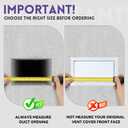 6PCS Flush Wall Vent 8x14, White AC Vent Cover Metal Wall Vent Covers