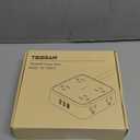 TESSAN Surge Protector Power Strip, 5 Ft Flat Plug Extension Cord with 3 USB (1 USB C) 8 Outlets, 1250W, 900J Protection, 3 Sided Outlet Extender with Power Switch for Office, Dorm Room Essentials (Grey)