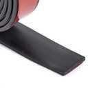 Neoprene Rubber Strips Self Adhesive Sheets, Rolls & Strips with Adhesive Backing Rubber Pads Self Stick Seal Gasket Sticky Back for Matting Padding - 1" Wide x 1/8" Thick x 10' Long