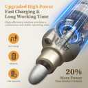 PELCAS 8 in 1 Cordless Nail Drill, Electric Nail Filer 5 Speeds Manicure & Pedicure Kit with LED Light, Electric Foot Callus Remover for Foot Callus, Toenail, Thick Nails, Finger Nails Golden