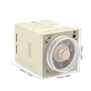 H3CR-A8 delay Timer Relay, knob Control Timer Relay 1.2S-300H 8 pin 100-240 V AC 100-125 V DC